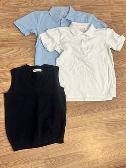 2 Brand New Uniform Polo 👕 Plus Used Navy Vest