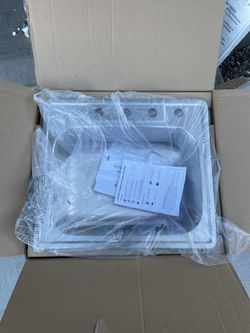 Glacier Bay 25 in. Drop in Single Bowl 20-Gauge Stainless Steel Kitchen Sink 