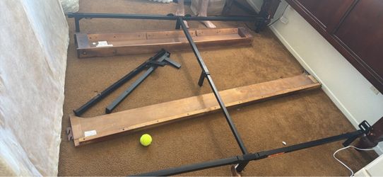 Metal bed frame/ queen box spring