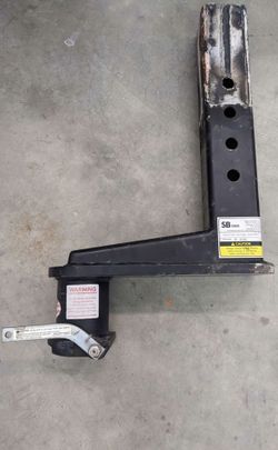 Popup four inch square gooseneck tube with 16" extension