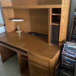 Oak Computer Desk 