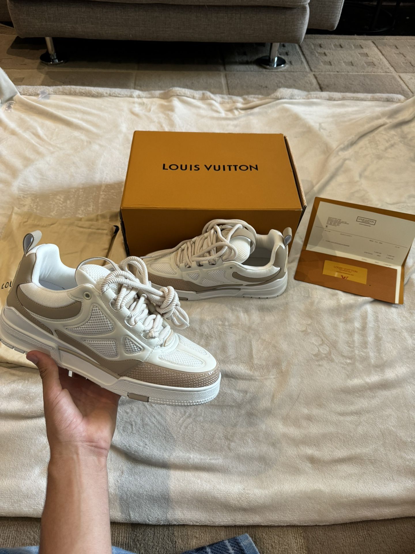 Louis Vuitton Skate Beige Color Way Size 11