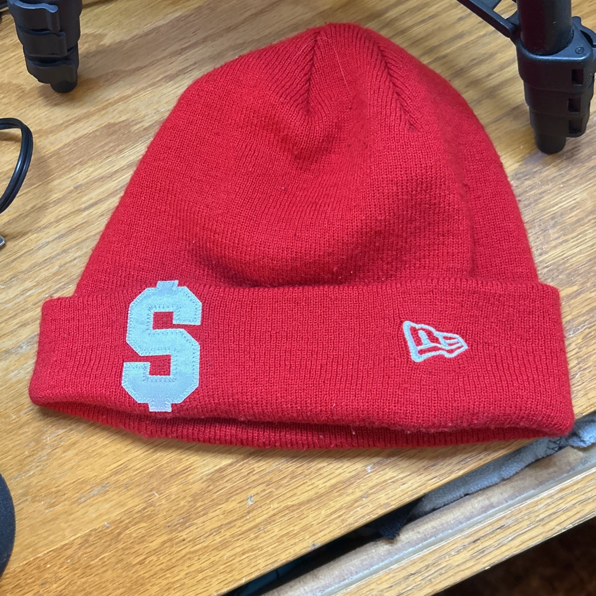 red supreme beanie