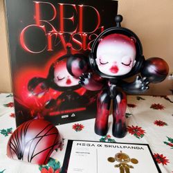 Skull Panda Mega 400% Red Crystal Pop Mart