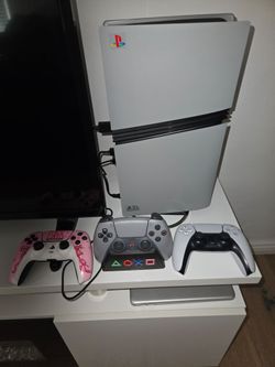 Ps5 pro 30th anniversary cover/ 3 controllers (2 tmr no drift controllers1 standard controller)/ 3 games:battlefield 6,astrobot,ace combat 8 wings of 