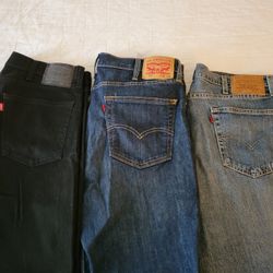 Levi's Slim Fit Jeans- 3 different colors
