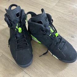 Jordan 6 Retro Electric Green Men 9.5 US Size 