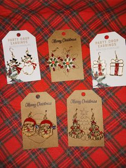 Christmas Earrings. 