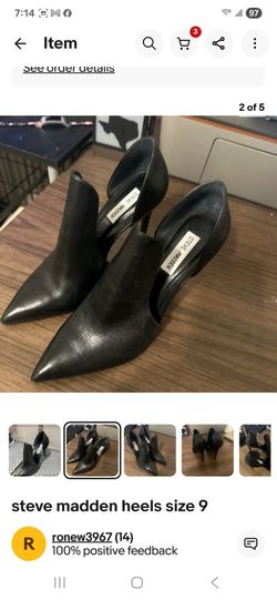 STEVE MADDEN- BLACK SEXY SIZE 9 HEELS!!! PERFECT FOR THAT LITTLE BLACK DRESS & BAG!!! A MUST HAVE!!! 