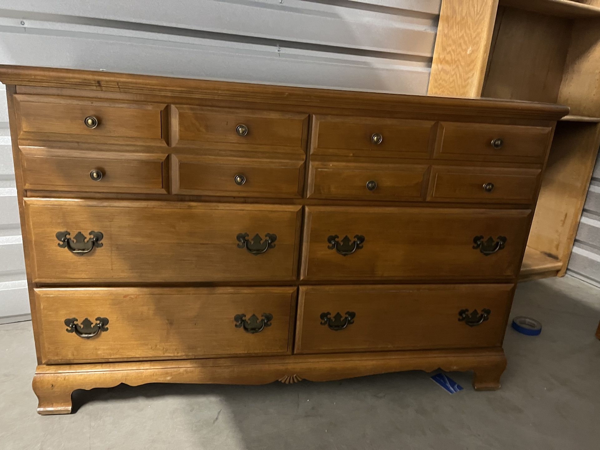 Solid Maple 8 Drawer & Dresser Set