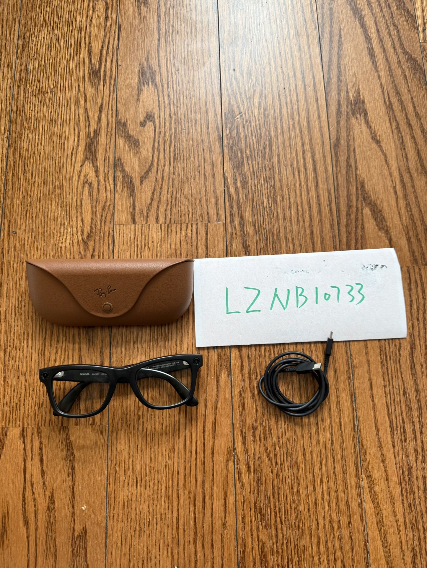 Meta Ray-Bans Glass Gen 1 Wayfarer Large RW4008/USB-C charging Cable