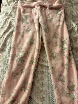 Shabby Chic Pink Fuzzy Pyjama Pants