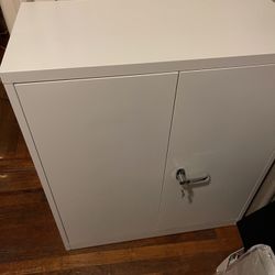 36” Metal Cabinets w Adjustable Shelves (NEW-FULLY ASSEMBLED