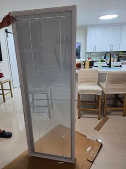 Mini blinds door insert