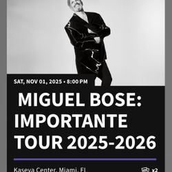 Miguel Bosé Nov 1 2025 