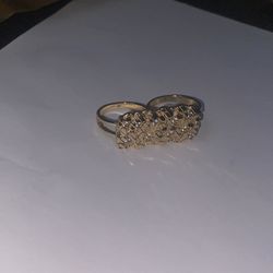 2 Finger nugget ring
