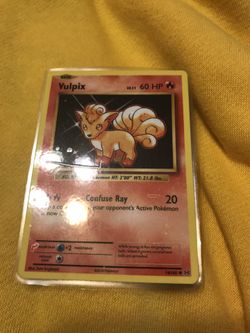 Vulpix Pokemon Card