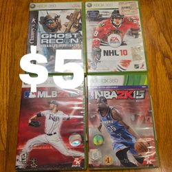 Xbox 360 Game Lot (Ghost Recon, NBA2K, MLB, NHL