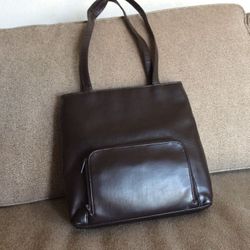 Black leather purse