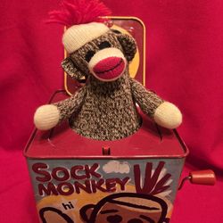 Sock Monkey Jack In The Box.