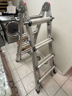FRANKLIN 17 ft. Reach, Type IA, 300 lb. Multitask Aluminum Ladder
