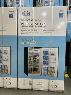 Refrigerator Compact 3.5 Cubic Feet