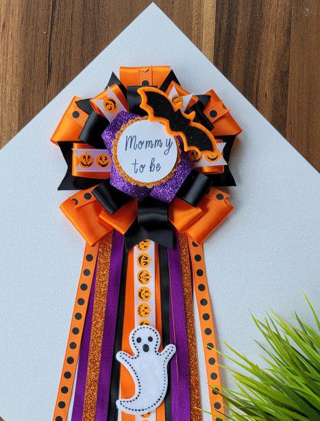Halloween Baby Shower Corsages