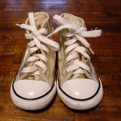Gold Converse Size 7c (Toddler) 