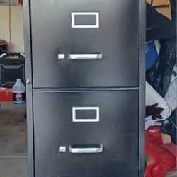 4 Drawer Black File Cabinet (STAPLES)