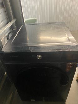 Samsung front-load washer and dryer set - black