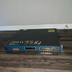 Cisco Catalyst 3560G WS-C3560G-24TS-E 24-Port Gigabit With glc-sx-mm