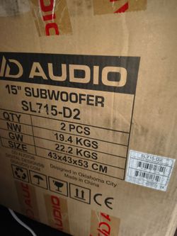 15 inch DD subwoofer