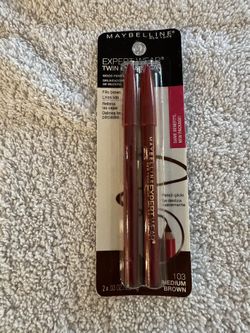 Maybelline Expert Eyes Twin Brow and Eye Pencils, 103 Medium Brown