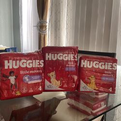 Huggies Little Movers 2 Size 4 And 1 Size 3 
