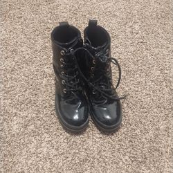 H&M black booties size 2 girls 