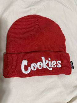 Red cookies beanie