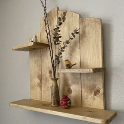 Wall Shelf Solid Pine