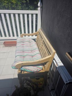 Outdoor bench from home goods
