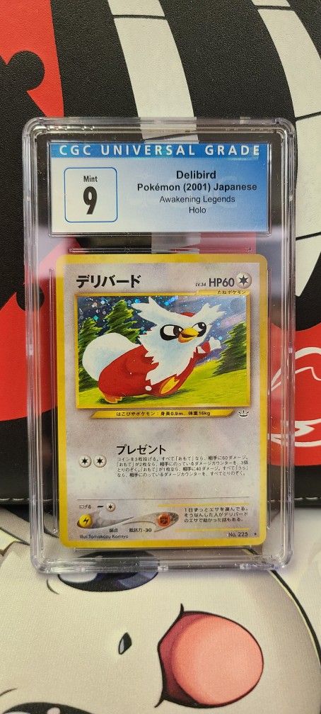 Delibird Pokemon 2001 Japanese Holo CGC 9