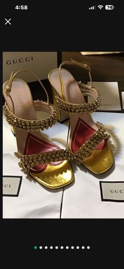 Gucci Leather Sandals Pumps Shoes Heels Size 36 USA Size 6 , Trade for Louis Vuitton Purse