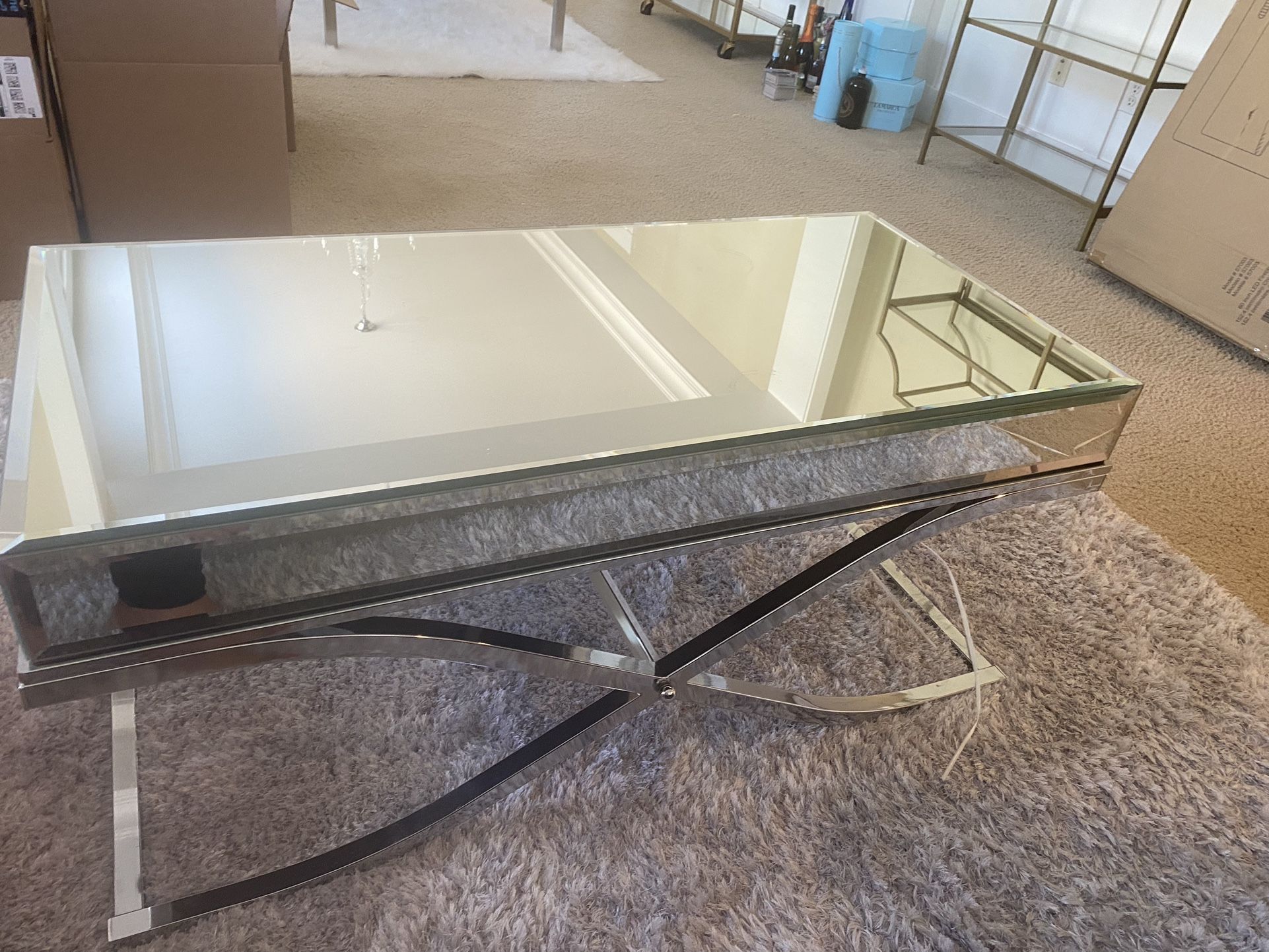 Glass Coffee Table $250.
