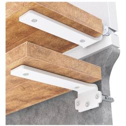 White Floating Shelf Bracket