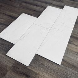 12x24 white marble look porcelain