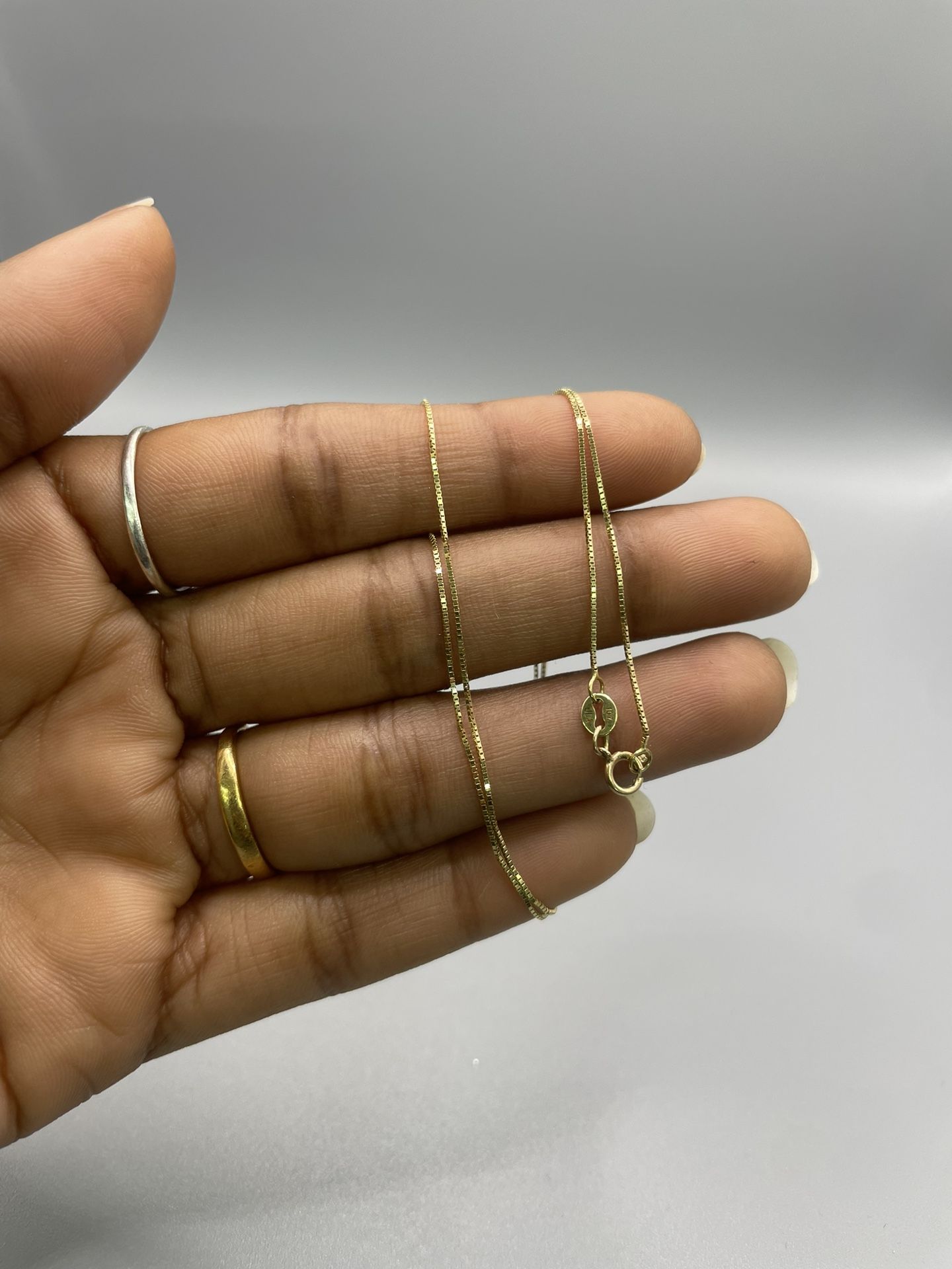 It’s a 10 KT REAL GOLD BABY CHAIN