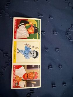 Big League Baseball Cards 3-Card Strip