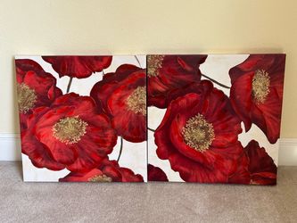 Poppies on Canvas