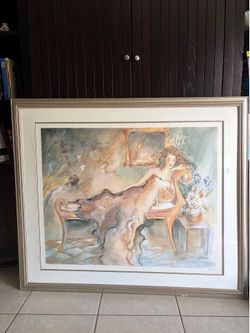 Large Frame Limited Edition Art Print “Day Dreaming” signed 186/270