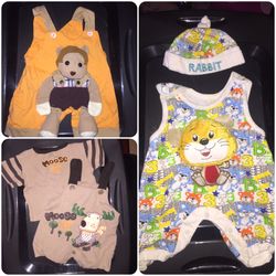 3 adorable outfits 3-6 months $20