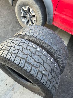 2 used tires 265 75r17 $80.00
