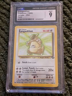 CGC 9 MINT Kangaskhan 5/64 Holo Jungle Pokemon Card